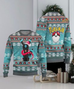 Shiny Umbreon Ugly Christmas Sweater, Funny Womens Christmas Sweater