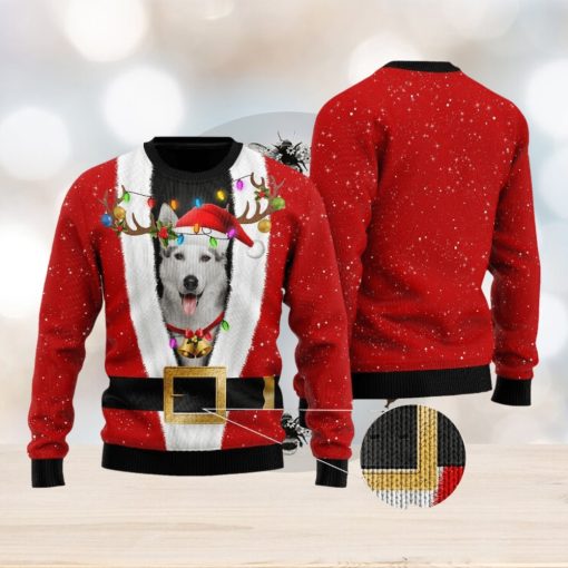 Siberian Husky Christmas Ugly 3D Sweater Gift For Men And Women