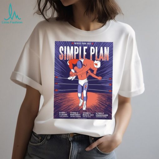 Simple plan mexico tour 2023 shirt