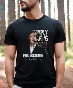 Simply Having Wonderful Christmastime Paul Mccartney Signature Unisex T Shirt