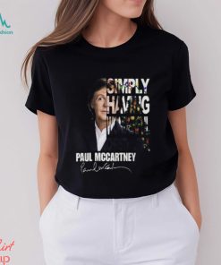 Simply Having Wonderful Christmastime Paul Mccartney Signature Unisex T Shirt
