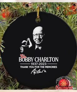 Sir Bobby Charlton 1937 2023 thank you for the memories ornament