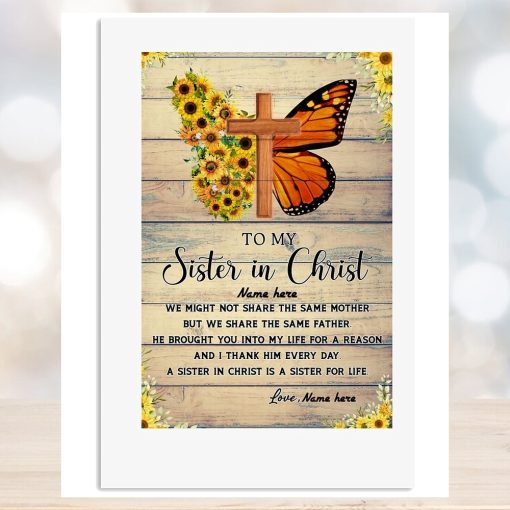 Sister in Christ Vertical Poster