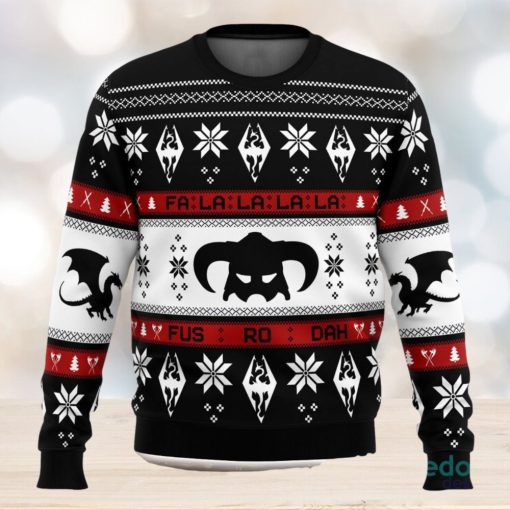 Skyrim Fusrodah 3D Ugly Christmas Sweater Unisex Christmas Sweater For Men And Women