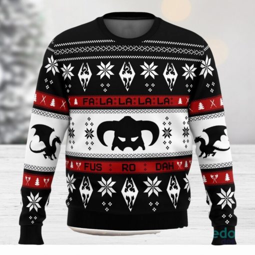 Skyrim Fusrodah 3D Ugly Christmas Sweater Unisex Christmas Sweater For Men And Women