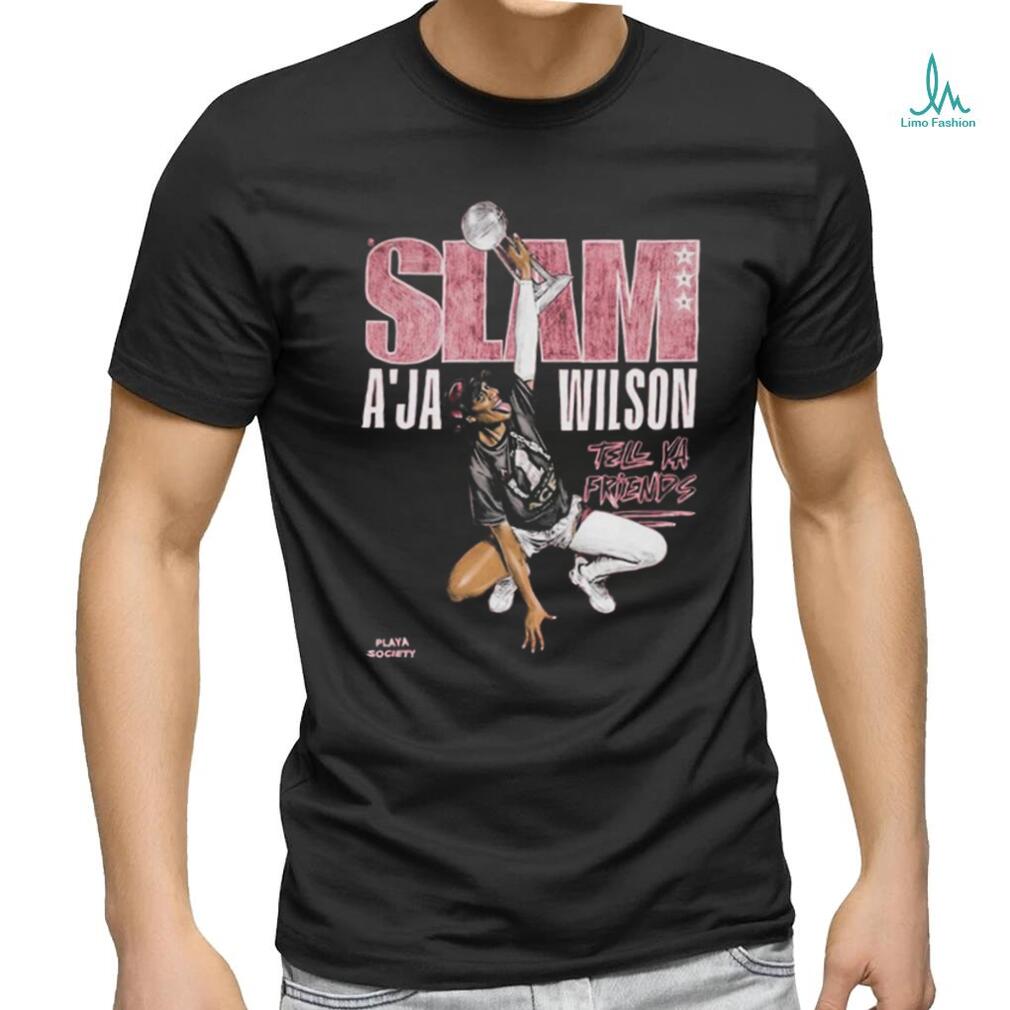 Slam A’ja Wilson Slam 240 Playa Society Shirts Slam A’ja Wilson Slam 240 Playa Society Shirts