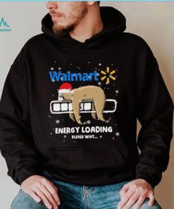 Sloth Santa Walmart Energy loading please wait shirt
