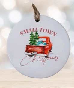 Small town Christmas ho ho ho ornament