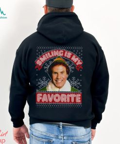 Smiling My Favorite Hoodie Buddy Santa Sweater Movie Sweatshirt T Shirt