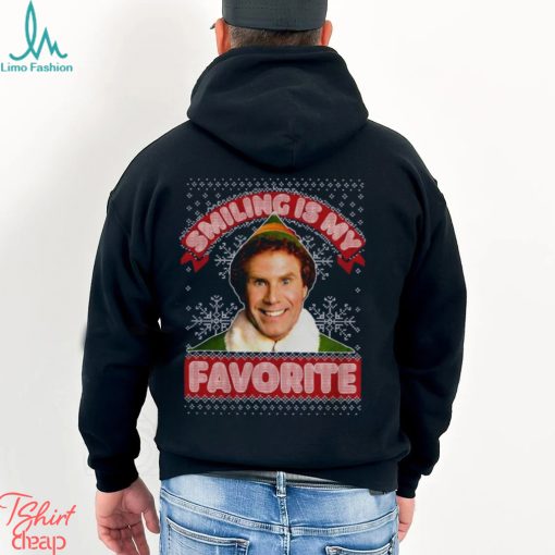 Smiling My Favorite Hoodie Buddy Santa Sweater Movie Sweatshirt T Shirt