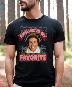 Smiling My Favorite Hoodie Buddy Santa Sweater Movie Sweatshirt T Shirt