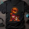 Snoopy And Charlie Brown Arizona Cardinals Sitting Under Moon Halloween 2023 T shirt