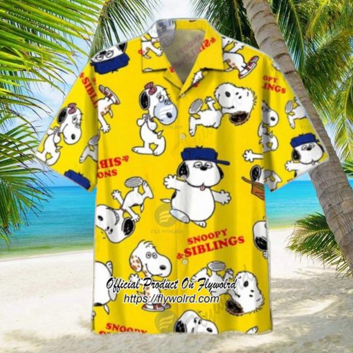 Snoopy And Siblings Summer Time Hawaiian Shirt