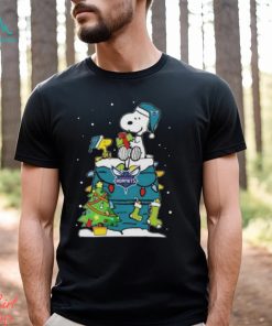 Snoopy And Woodstock Charlotte Hornets Merry Christmas sweater