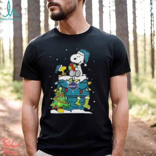 Snoopy And Woodstock Charlotte Hornets Merry Christmas sweater