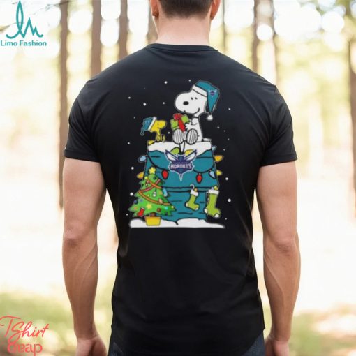 Snoopy And Woodstock Charlotte Hornets Merry Christmas sweater