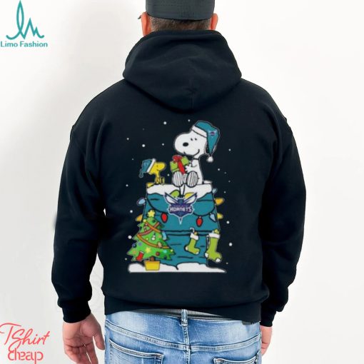 Snoopy And Woodstock Charlotte Hornets Merry Christmas sweater