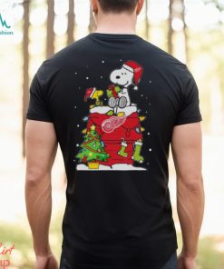 Snoopy And Woodstock Detroit Red Wings Merry Christmas sweater