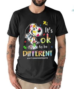 Snoopy It’s Ok To Be Different Autism Awareness shirt