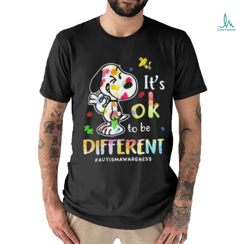 Snoopy It’s Ok To Be Different Autism Awareness shirt Snoopy It’s Ok To Be Different Autism Awareness shirt