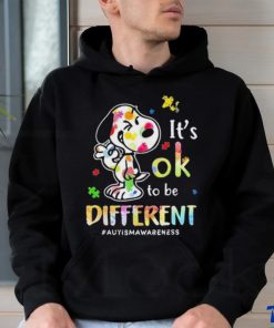 Snoopy It’s Ok To Be Different Autism Awareness shirt