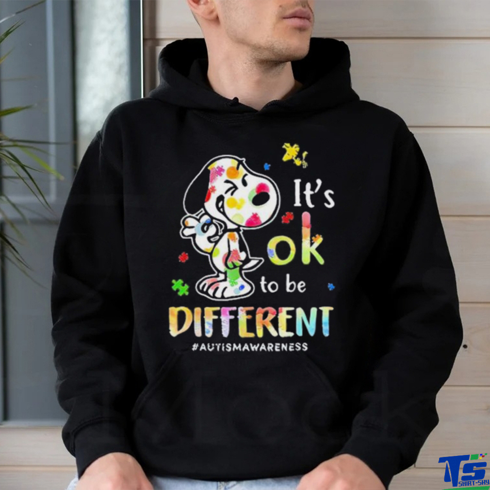 Snoopy It’s Ok To Be Different Autism Awareness shirt Snoopy It’s Ok To Be Different Autism Awareness shirt