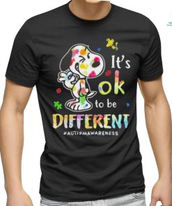 Snoopy It’s Ok To Be Different Autism Awareness shirt