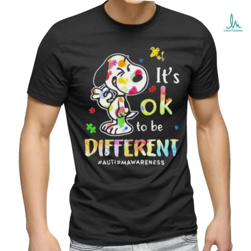 Snoopy It’s Ok To Be Different Autism Awareness shirt