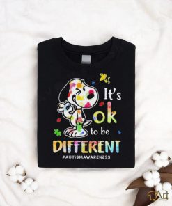 Snoopy It’s Ok To Be Different Autism Awareness shirt