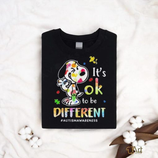 Snoopy It’s Ok To Be Different Autism Awareness shirt