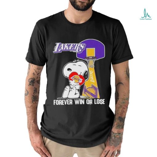 Snoopy Los Angeles Lakers Forever Win Or Lose T Shirt