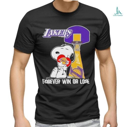 Snoopy Los Angeles Lakers Forever Win Or Lose T Shirt