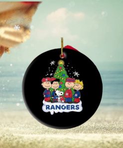 Snoopy Merry Christmas Texas Rangers 2023 Ornament