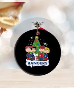 Snoopy Merry Christmas Texas Rangers 2023 Ornament