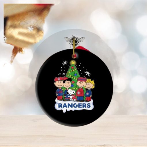 Snoopy Merry Christmas Texas Rangers 2023 Ornament