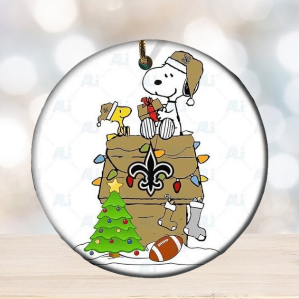 New Orleans Saints NFL Fans Personalized Christmas Ornaments