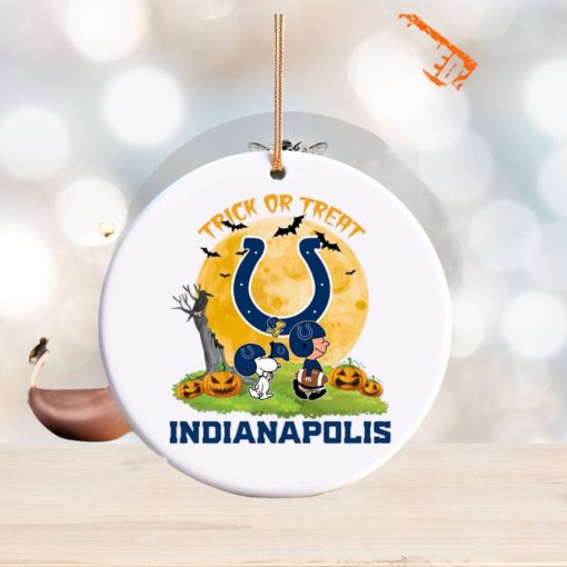 Snoopy Trick Or Treat Halloween Indianapolis Colts Ornament