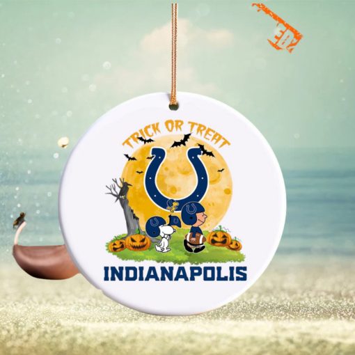 Snoopy Trick Or Treat Halloween Indianapolis Colts Ornament