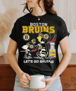 Snoopy and Charlie Brown Boston Bruins we want the cup let’s go Bruins shirt