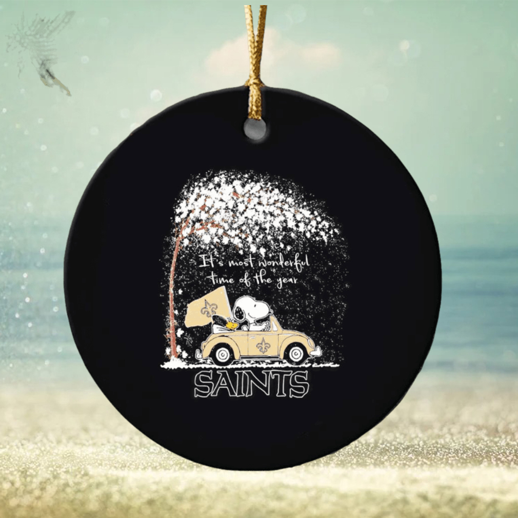 Snoopy and Woodstock Saints winter it’s most wonderful time of the year ornament Snoopy and Woodstock Saints winter it’s most wonderful time of the year ornament