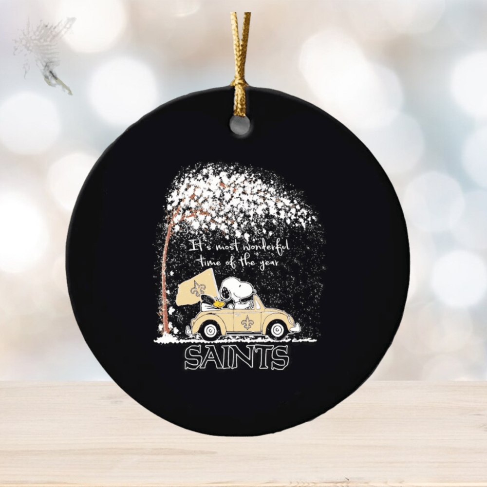 Snoopy and Woodstock Saints winter it’s most wonderful time of the year ornament Snoopy and Woodstock Saints winter it’s most wonderful time of the year ornament