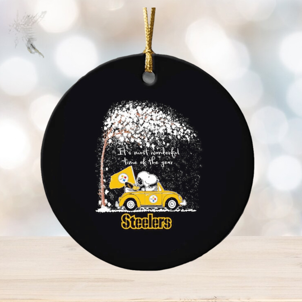 Snoopy and Woodstock Steelers winter it’s most wonderful time of the year ornament Snoopy and Woodstock Steelers winter it’s most wonderful time of the year ornament