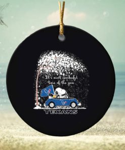 Snoopy and Woodstock Texans winter it’s most wonderful time of the year ornament