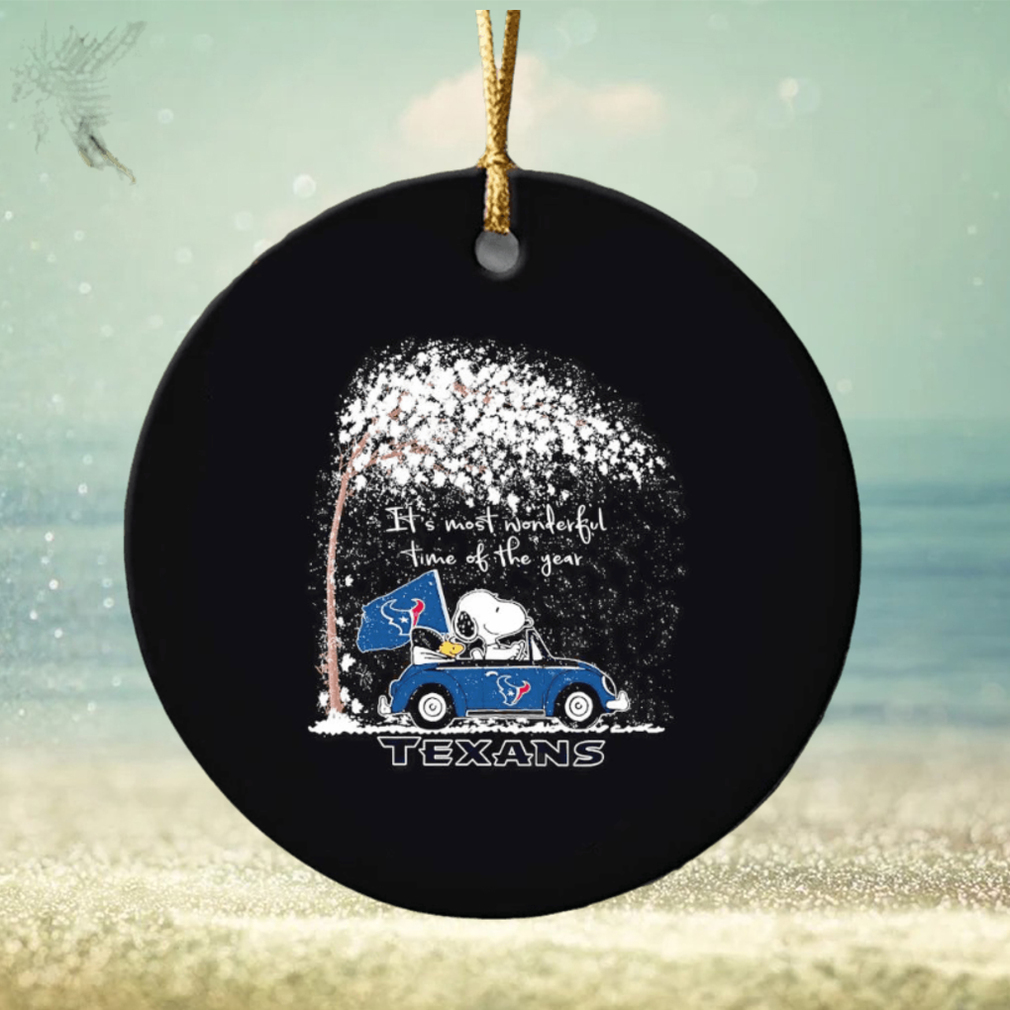 Snoopy and Woodstock Texans winter it’s most wonderful time of the year ornament Snoopy and Woodstock Texans winter it’s most wonderful time of the year ornament