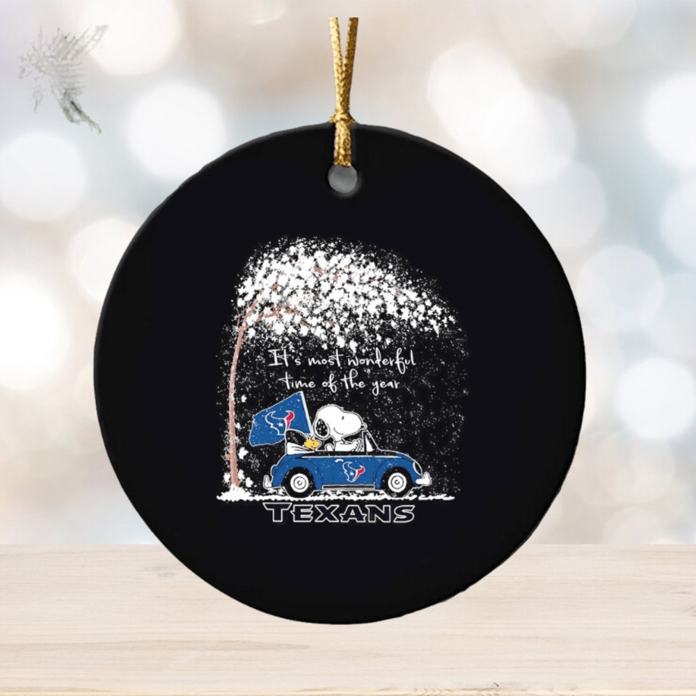 Snoopy and Woodstock Texans winter it’s most wonderful time of the year ornament Snoopy and Woodstock Texans winter it’s most wonderful time of the year ornament