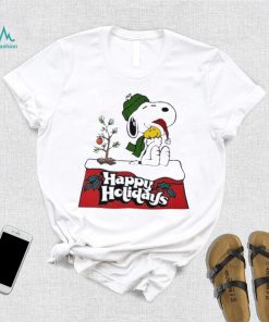Snoopy and Woodstock happy holidays christmas shirt