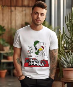 Snoopy and Woodstock happy holidays christmas shirt