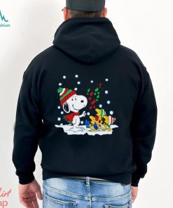 Snoopy and Woodstock singing Merry Christmas shirt