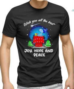 Snoopy and Woodstock wish you all the best Joy hope and peace shirt