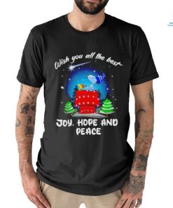 Snoopy and Woodstock wish you all the best Joy hope and peace shirt